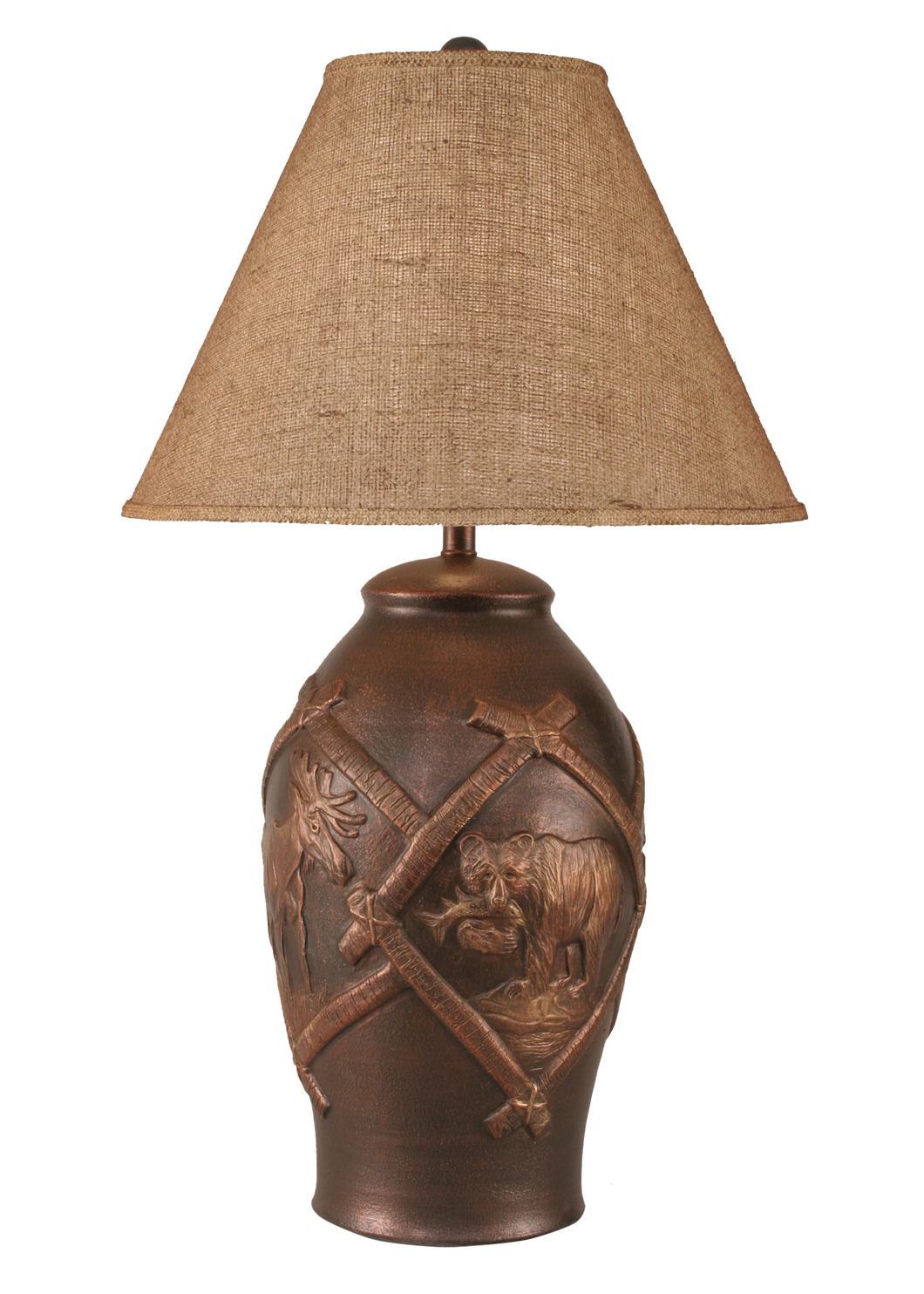 Bronze Wildlife Table Lamp