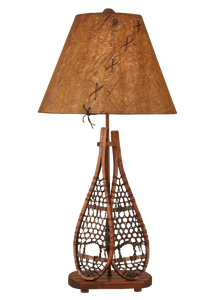 Stained Snow Shoe Table Lamp