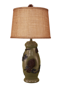 Forest Pine Cone Table Lamp