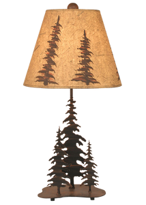 Burnt Sienna 3 Trees Accent Lamp