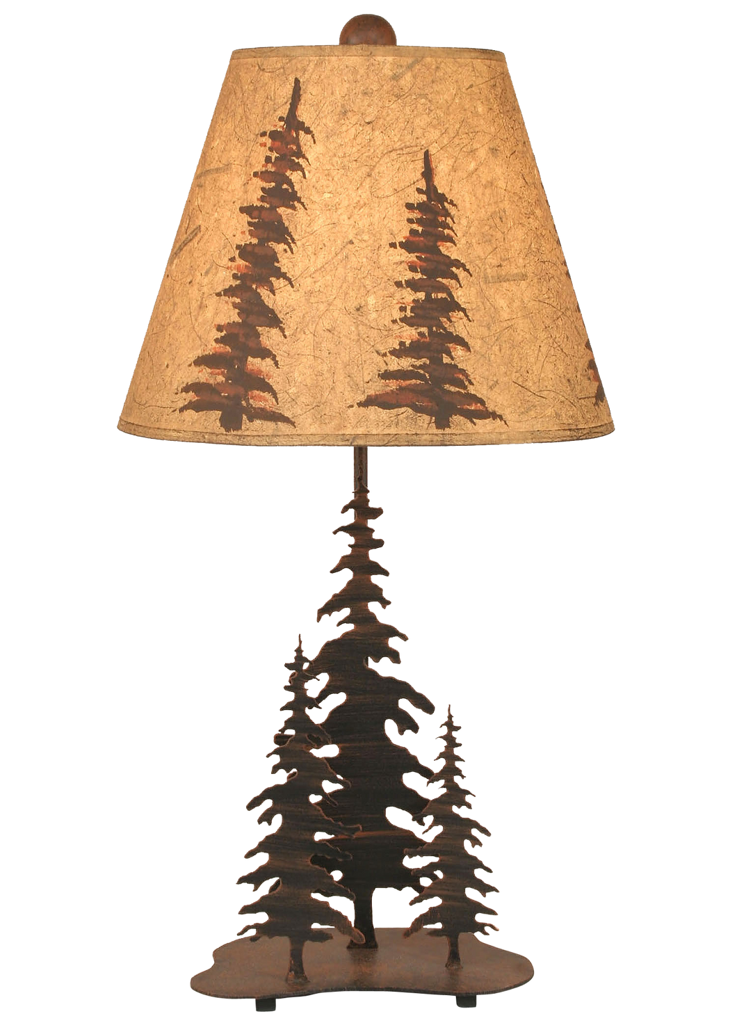 Burnt Sienna 3 Trees Accent Lamp