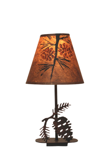 Mini Iron Pine Cone Lamp