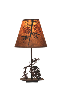 Mini Iron Pine Cone Lamp