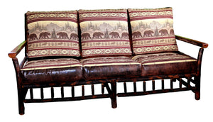 Flat Arm Hickory Couch