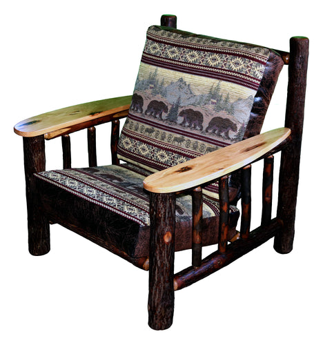 Hickory Paddle Arm Lounge Chair